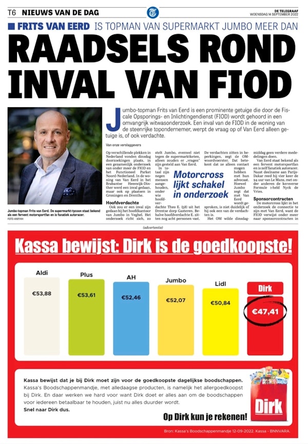 GeenStijl: DAG JUMBO. Frits van Eerd vast in witwasonderzoek Geenstijl: Dag Jumbo. Frits Van Eerd Vast In Witwasonderzoek