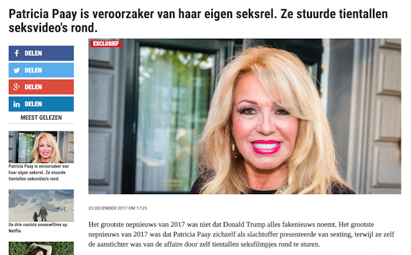 Het zal haar wel dun door de broek lopen nu Het zal haar wel dun door de broek lopen nu