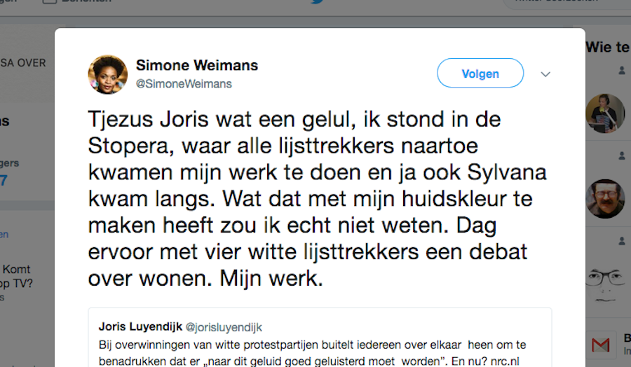 GeenStijl: NOS-presentatrice dist racist Joris Luyendijk