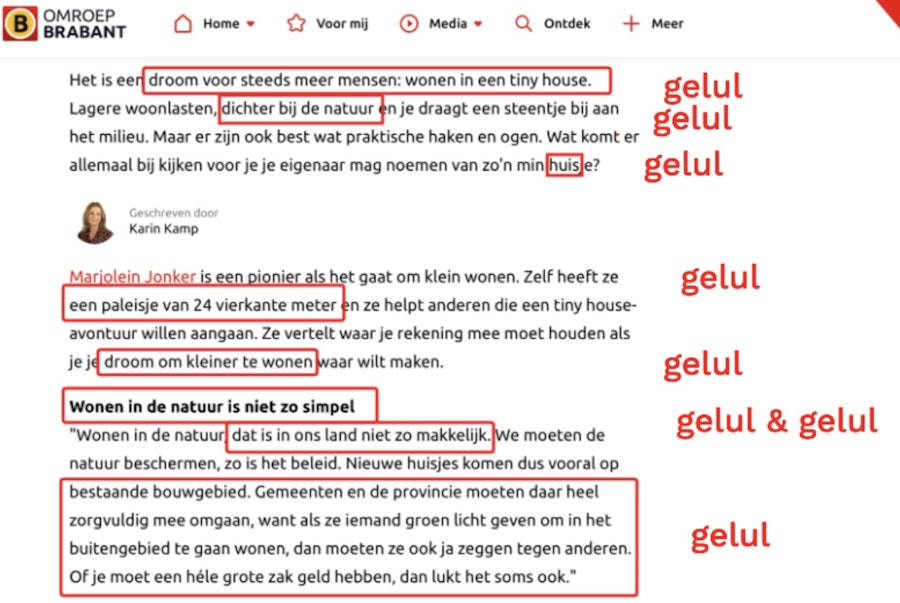 Omroep Brabant reprend la terreur de la petite maison d’Algemeen Dagblad;  presque tout c’est de la merde