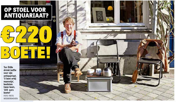 illegaal voor de deur zitten illegaal voor de deur zitten