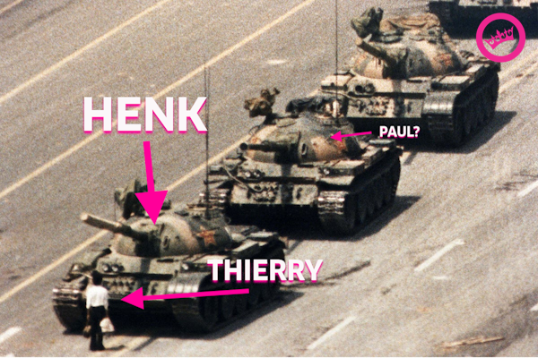 Team Tank versus Thierry