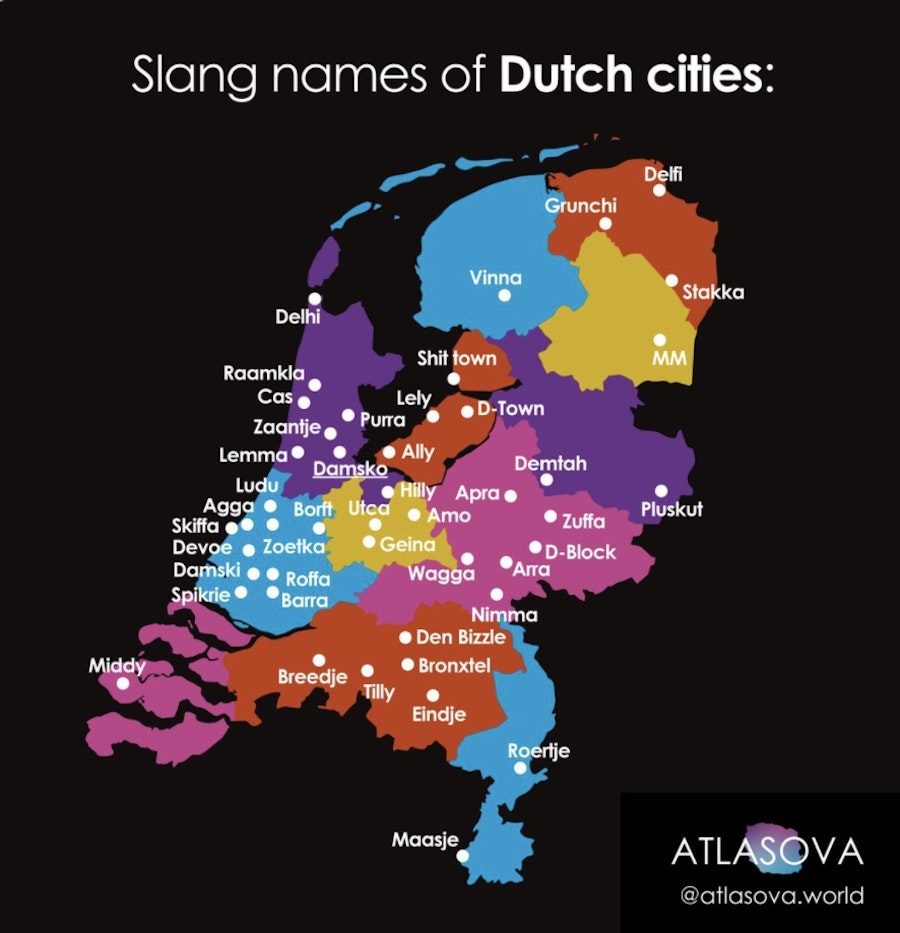 bord Theseus Groene bonen Wij zijn Nederland! Plaatsnamen in straattaal - GeenStijl