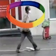 Een regenboogiër zonder etnische afkomst op weg naar een MIELE-winkel (religie heeft daarmee niks te maken). Een regenboogiër zonder etnische afkomst op weg naar een MIELE-winkel (religie heeft daarmee niks te maken).