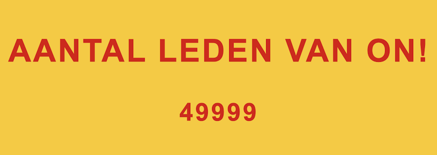 GeenStijl: BAM. 49999 leden voor Ongehoord Nederland