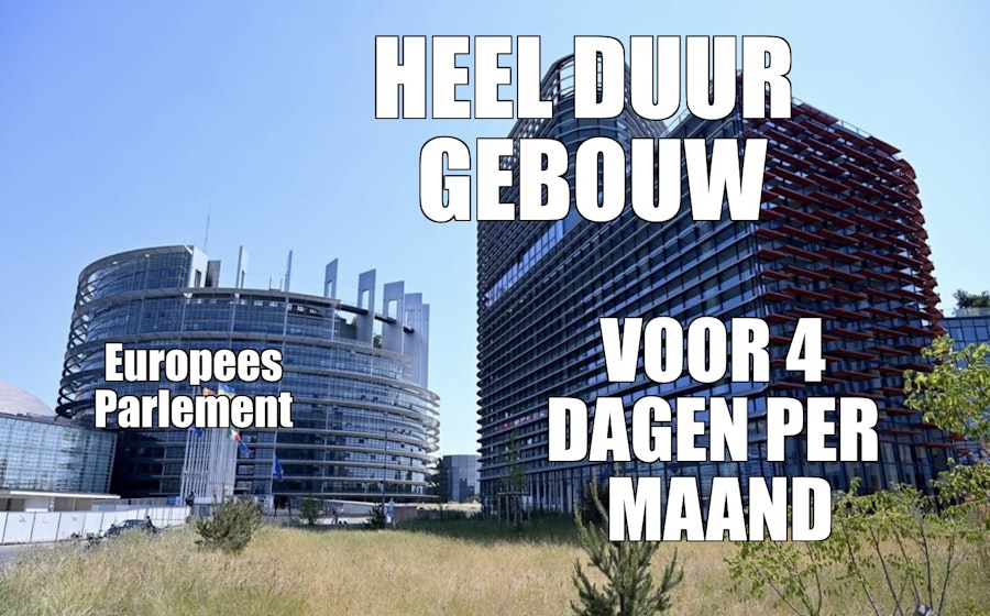 Thanks to vvd PEPERDUUR, EU rents a building that is only used four days a month