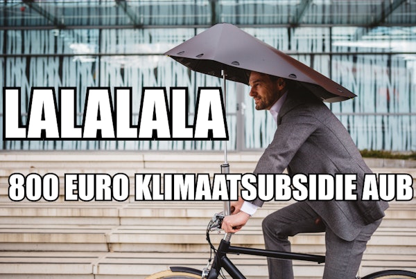 GeenStijl: subsidie. euro voor paraplu e-bike